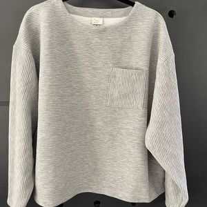 Target A new day gray ribbed top oversized size M